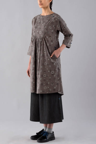 Block printed tunic and culottes