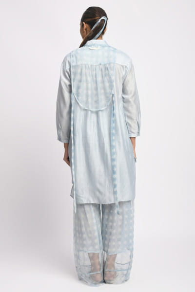 Jayati Goenka Blue block printed co-ord set JAYAAPR26D143226