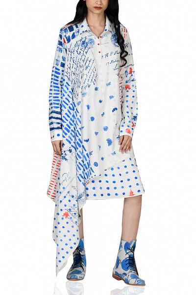 Blue printed shirt