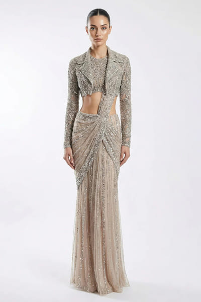 Rohit Gandhi + Rahul Khanna Hearthstone crystal embellished jacket ROHIJUN26D147921