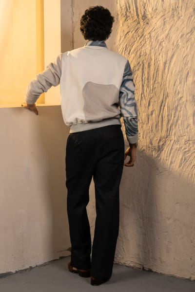 Jatin Malik Printed wave bomber JATIAPR26D142699