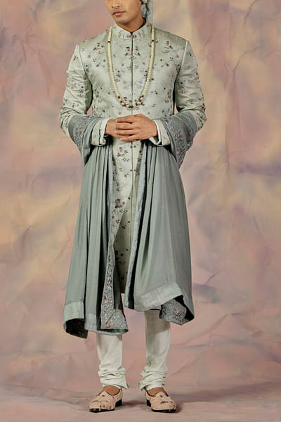 Embroidered sherwani set
