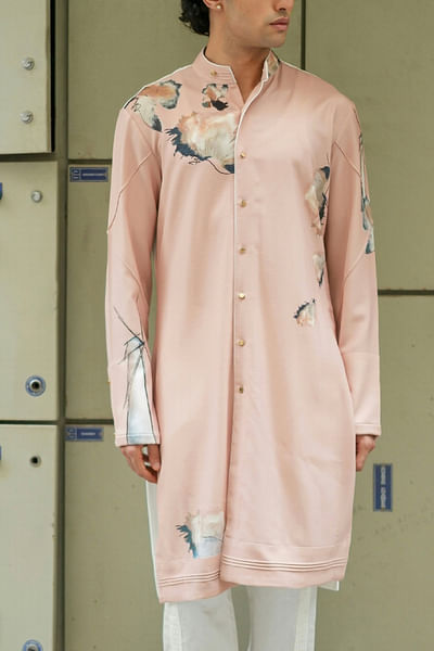 Pale pink kurta