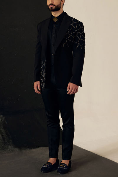Black tuxedo set