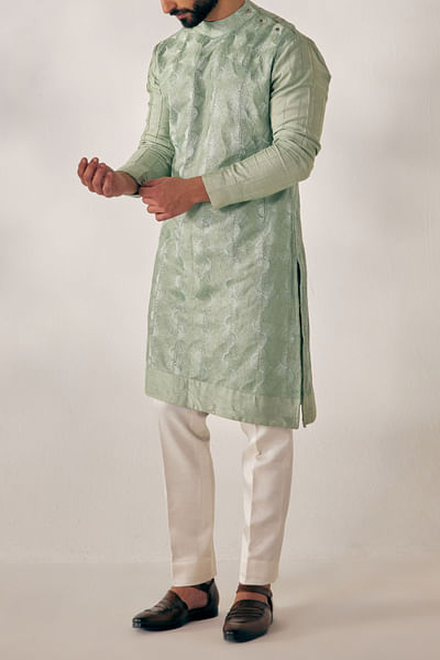 Duckegg green kurta set