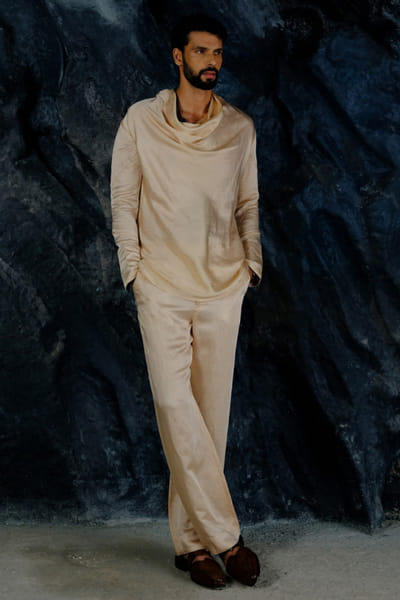 Buttercream cowl co-ord set