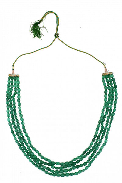 Layered emerald necklace