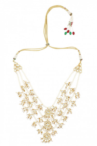 Gold and pearl necklace