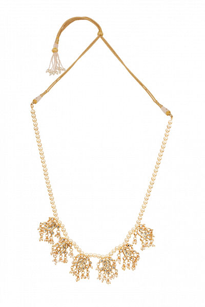 Gold kundan necklace