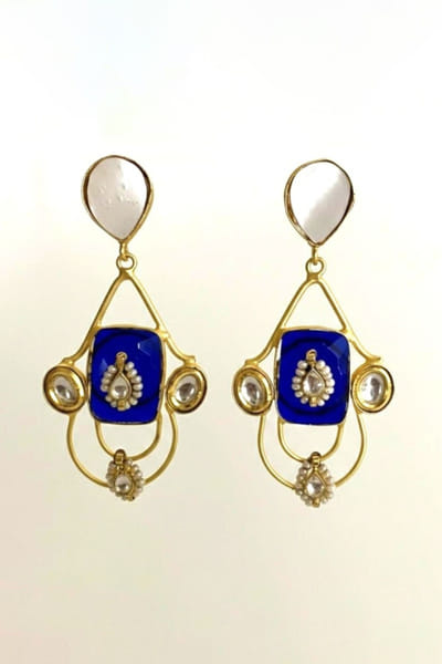 Jewel Treatzz Gold kundan-embellished earrings JEWEJUN26D147020