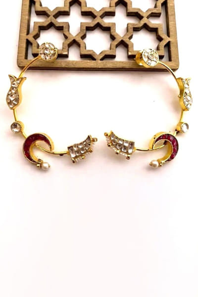 Jewel Treatzz Gold kundan stone embellished earrings JEWEJUN26D147027