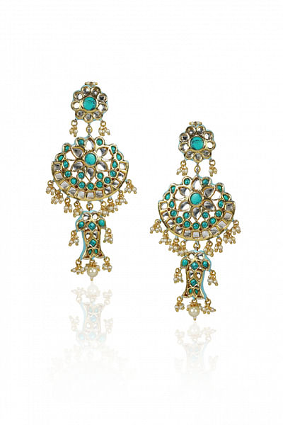 Jadau turquoise stones