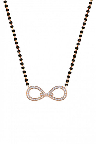 Diamond infinity pendant