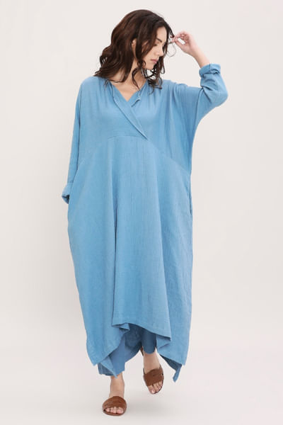 Blue cotton tunic
