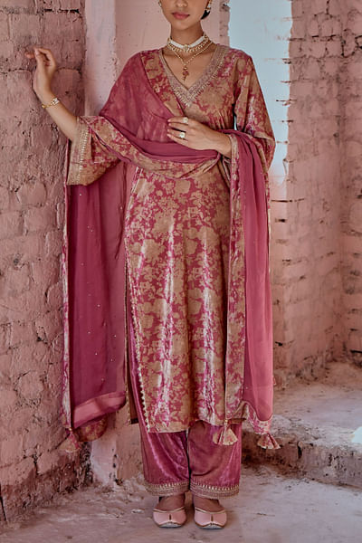 Floral printed kurta set