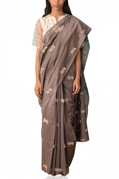 Textured sari
