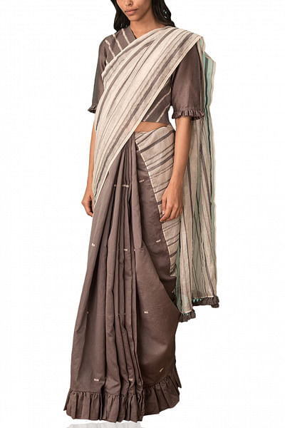 Half and half sari