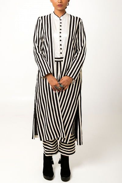 Striped jacket and pants set