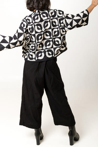 Ka-Sha Reversible crop tunic and pants set KASJAN2007