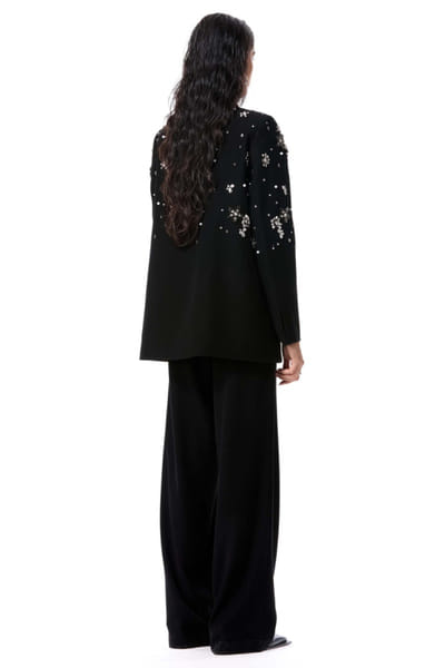 Kanika Goyal Black embellished blazer KANDEC25D134066