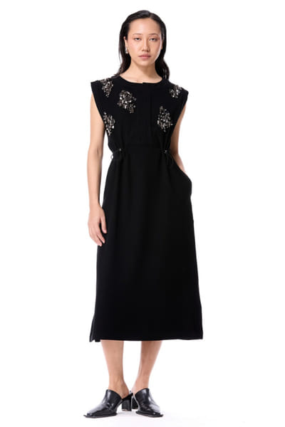 Black embellished dress