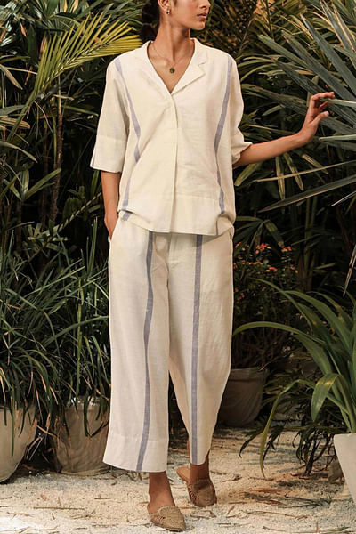 White khadi co-ords