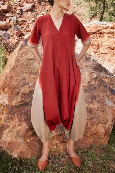 Khadi cotton jumpsuit