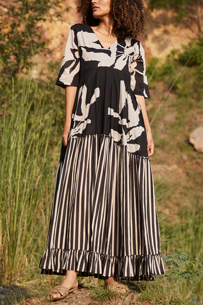 Printed maxi dress