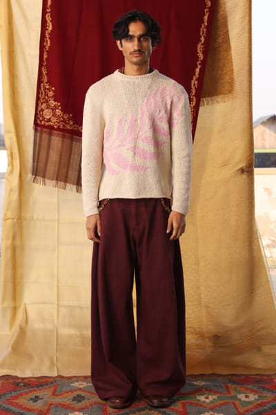 Kula White knitted top KULAJUL26D149985