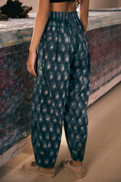 Meld studio Multicoloured block printed trousers MELDAUG26D151858