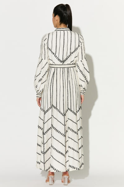 KoAi Off-white embroidered shirt dress KOAIMAY26D143925