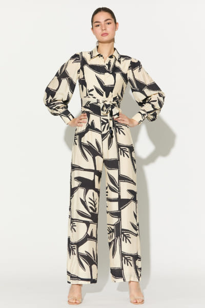 KoAi White and black patterned jumpsuit KOAIMAY26D143928