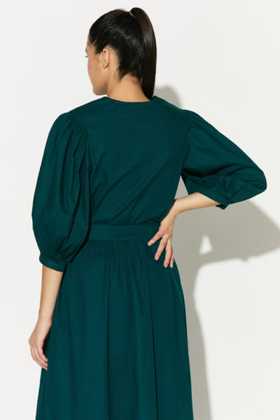 KoAi Teal poplin cotton shirt KOAIMAY26D244077