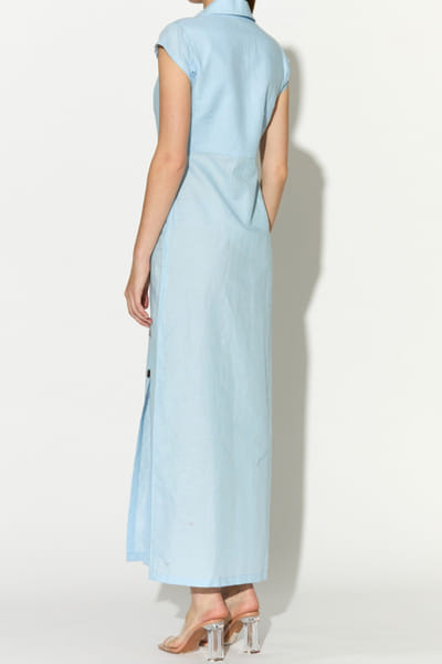 KoAi Light blue linen long dress KOAIMAY26D244084