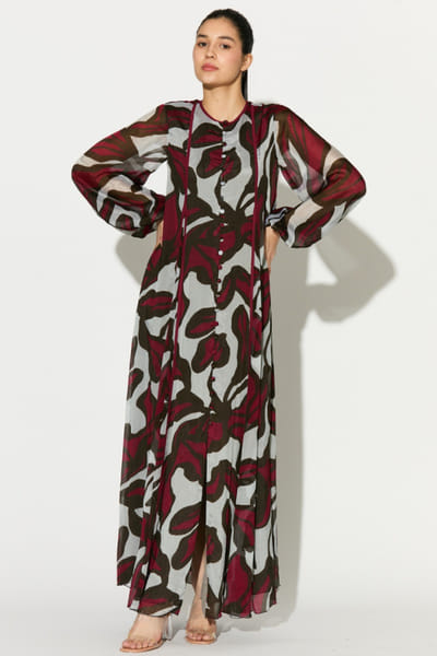 KoAi Multicoloured floral printed long dress KOAIMAY26D244091