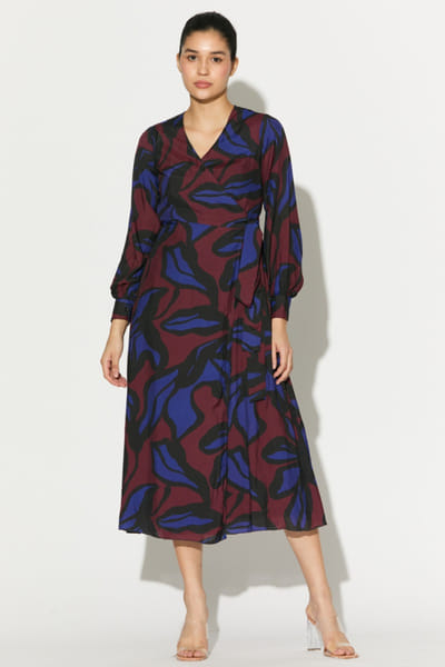 KoAi Multicoloured floral printed wrap dress KOAIMAY26D244095