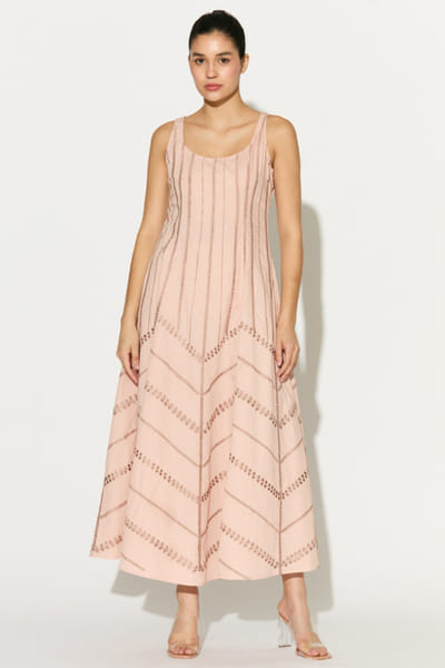 KoAi Peach embroidered dress KOAIMAY26D244100
