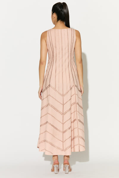 KoAi Peach embroidered dress KOAIMAY26D244100