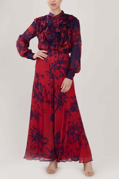 Floral top and pants