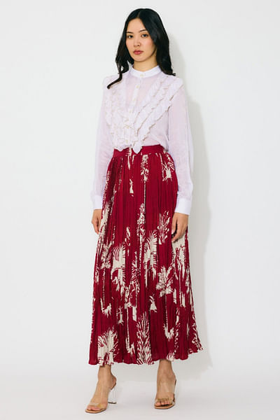 Ivory frilled top