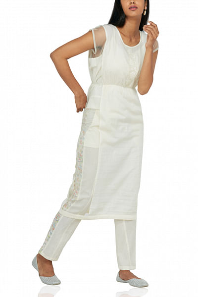 Ivory tunic with pants