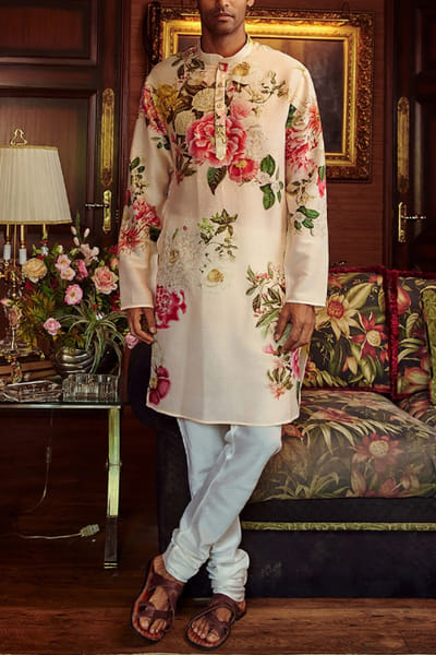 Kalista Floral printed kurta set KTASYM2214