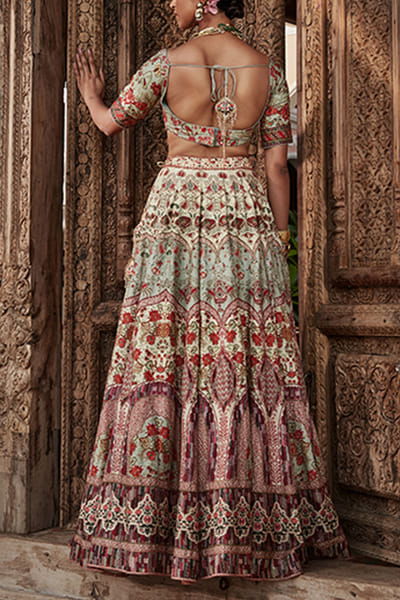 Kalista Ivory embroidered lehenga set KTAZAHRA2203