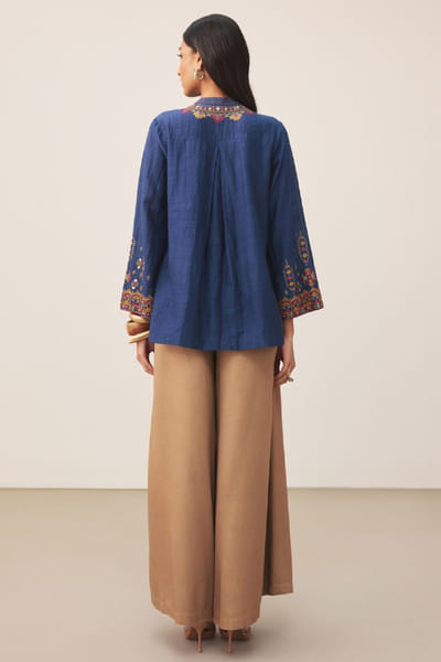 Ritu Kumar Blue embroidered kurti RITUJUN26D347305