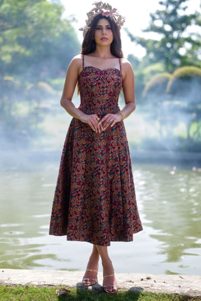 Multicolour floral dress