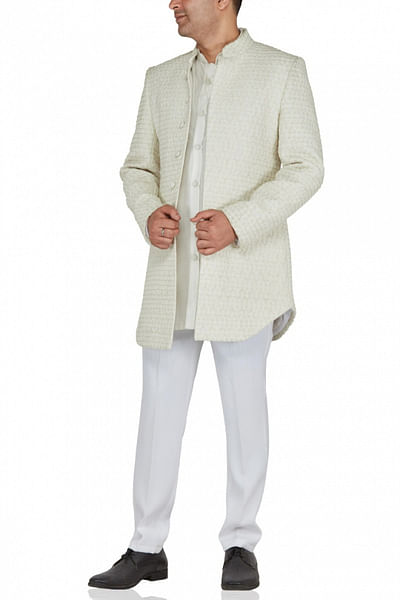 Ivory bandhgala set