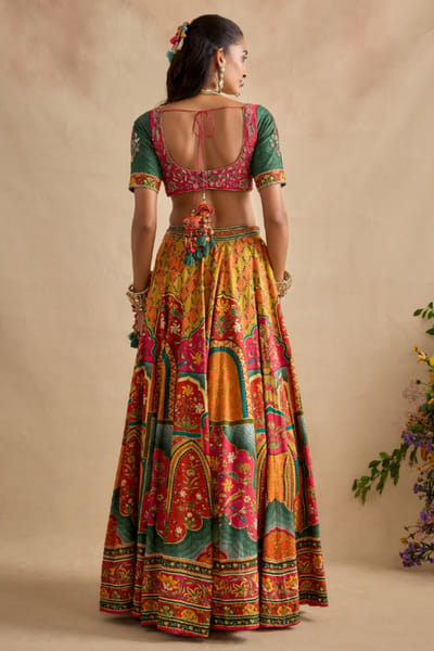 Kalista Multicolour embroidered lehenga set KALJAN26D135660