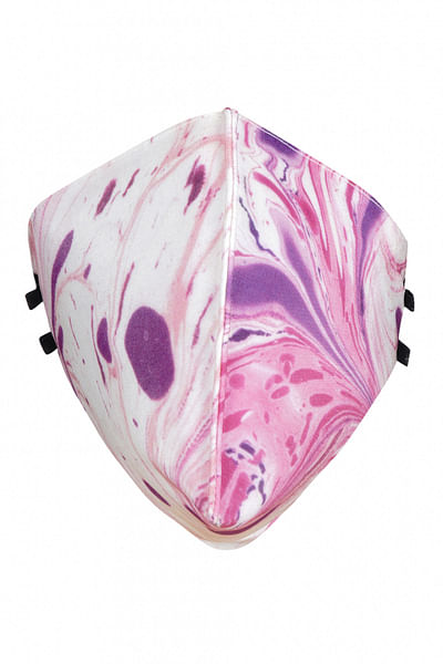 Pink printed anti-microbial mask