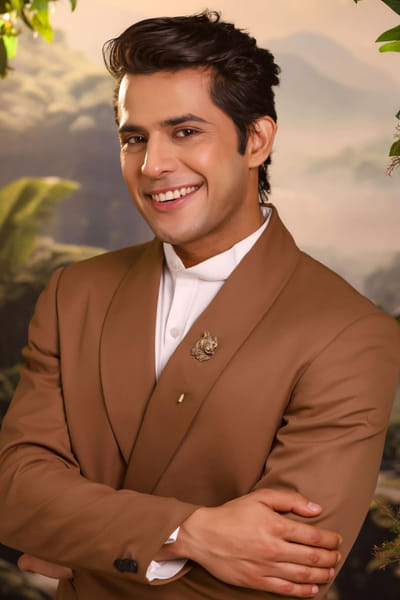 Antique gold tiger lapel pin