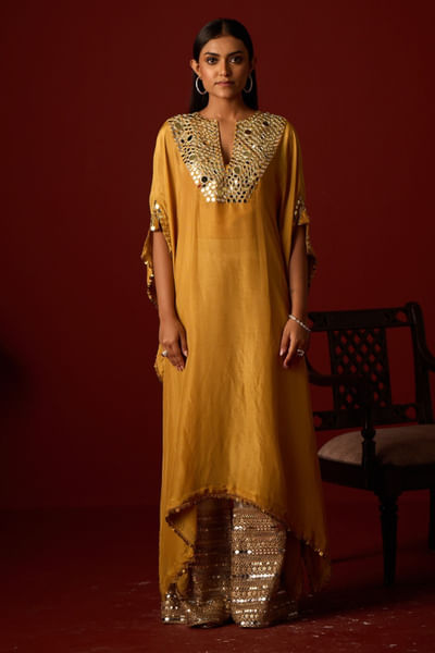 Silver brocade pants